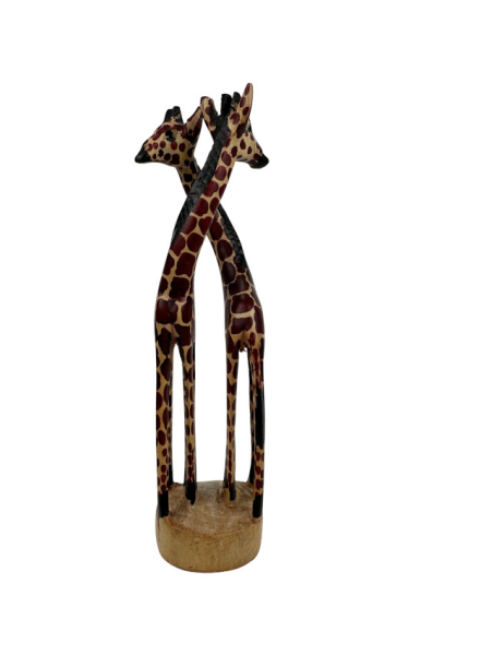 Eng verschlungenes Giraffenpaar klein